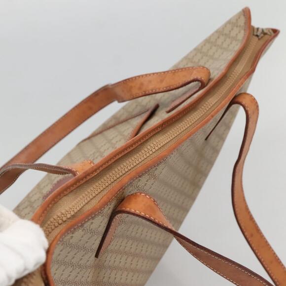 CELINE Macadam Canvas Tote Bag Pvc Beige Gold - Picture 7 of 13